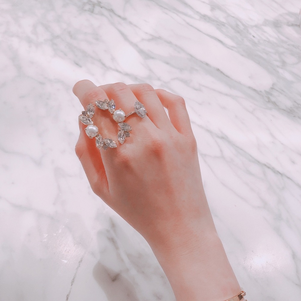 ✨Swarovski✨Rose Gold-Plated Crystal Ring